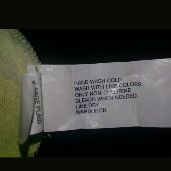 Gap Yellow & White Striped 3/4 Sleeve Blouse Large - Picture 5 of 7